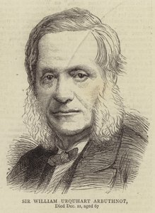 Sir William Urquhart Arbuthnot (gravure) - English School