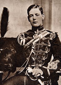 Sir Winston Churchill en tant que lieutenant dans les 4e Hussards en 1895