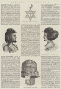 Croquis en Abyssinie (gravure)