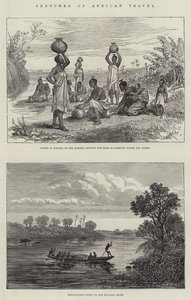 Croquis de voyage en Afrique (gravure) - English School