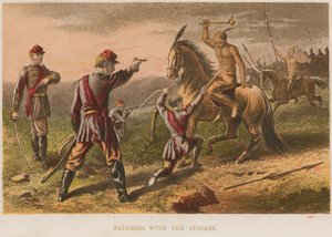 Escarmouche avec les Indiens - English School