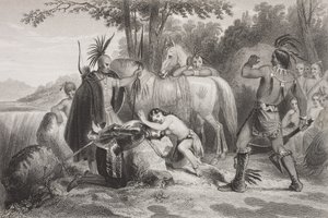 Smith sauvé par Pocahontas, de 