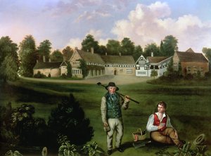 Smithills Hall depuis le sud, 1820