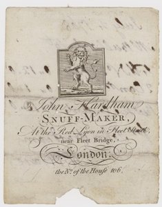 Fabricant de tabac à priser, John Hardham - English School