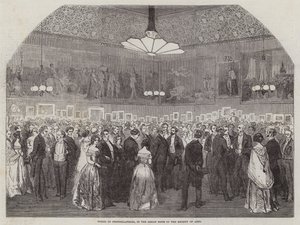 Soirée des photographes, dans la grande salle de la Société des Arts - English School