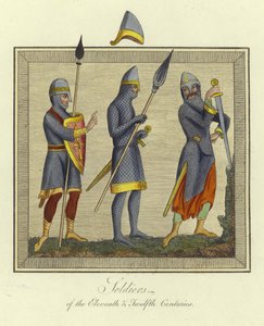 Soldats des XIe et XIIe siècles - English School