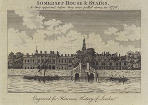 Somerset House et escaliers, Londres, tels qu