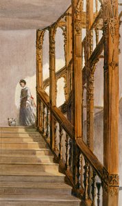 Escaliers sud, Audley End House, fin du XIXe siècle - English School