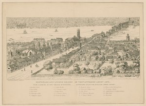 Southwark et le pont de Londres tels qu