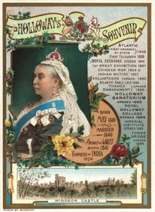 Souvenir du Jubilé de Diamant de la Reine Victoria en 1897 montrant les événements clés de son règne