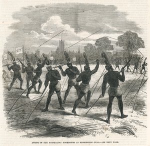 Sports des Aborigènes australiens au Kennington Oval - English School