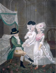 Première bobine de Sir Timothy Thicketts à Londres, ou les Beautés de Kings place, tirant au sort pour un --, 1781
