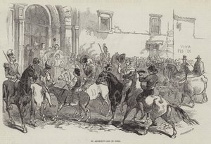 La fête de Saint Antoine à Rome (gravure) - English School