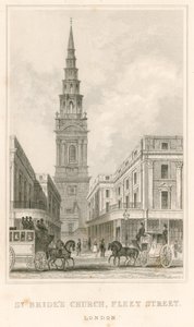 Église St Brides, Fleet Street, Londres - English School