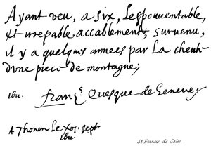 Saint François de Sales