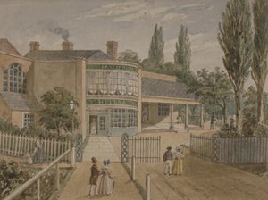 Jardins de thé de Sainte-Hélène, Lower Road, Rotherhithe, vers 1860