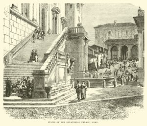 Escaliers du Palais sénatorial, Rome