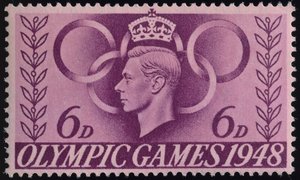 Timbre commémorant les Jeux Olympiques de Londres 1948
