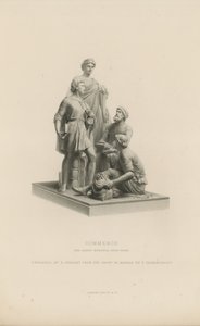 Statue représentant le commerce qui orne le mémorial d