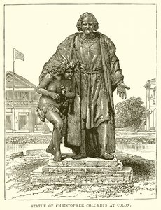 Statue de Christophe Colomb à Colon - English School