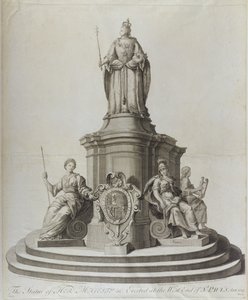 Statue de la Reine Anne (1665-1714), publiée en 1713