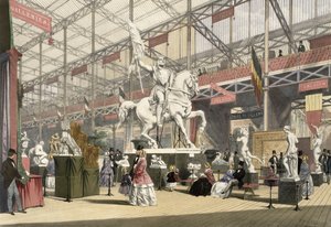 Statues dans la section belge de la Grande Exposition de 1851, de 