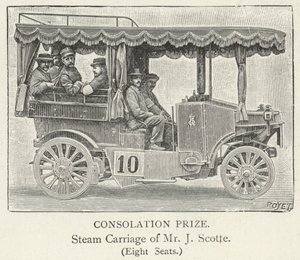 Voiture à vapeur de M. J Scotte - English School
