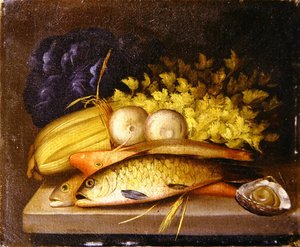 Nature morte de poissons, c.1840