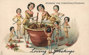 Remuer le pudding de Noël