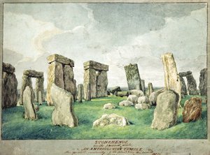 Stonehenge dans son état actuel, un temple antédiluvien, 1821