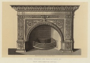 Poêle, conçu et fabriqué par MM. Carr et Robertson Sheffield (litho)