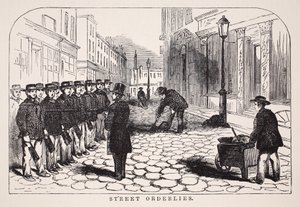 Les ordonnances de rue, illustration de London Labour and London Poor par Henry Mayhew, pub. 1862 - English School