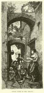 Scène de rue dans les Abruzzes