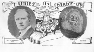 Études de maquillage, illustration de The King, 1er juin 1901 - English School