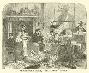 Salle des sous-rédacteurs, bureau du Télégraphe - English School