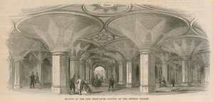 Passage souterrain de la nouvelle gare de haut niveau au Crystal Palace - English School