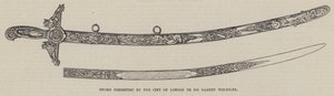 Épée présentée par la ville de Londres à Sir Garnet Wolseley - English School