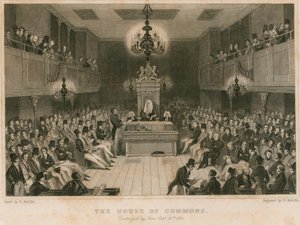 La Chambre des communes, détruite par le feu, 16 octobre 1834 - English School