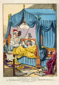 Taming a Shrew ou le lit de famille breveté de Petruchio, Gag & Thumscrews, pub. Londres 1815