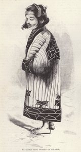 Femme Ainu tatouée de Piratori, Japon