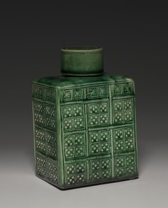 Boîte à Thé avec Couvercle, Fabrique de Staffordshire, c.1750-1800