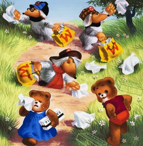 Ours en peluche (avec objets cachés) - English School