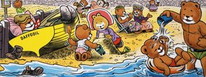 Ours en peluche sur la plage - English School