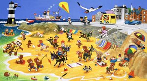 Ours en peluche sur la plage - English School