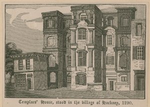 Maison des Templiers, située dans le village de Hackney, 1290 - English School