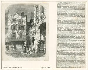 Temple Bar, Londres. Old Bulk Shop, Old Fish Shop - English School