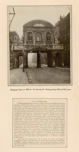 Temple Bar, Londres, photographie prise en 1878 - English School
