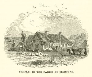 Temple, dans la paroisse de Selborne (gravure) - English School