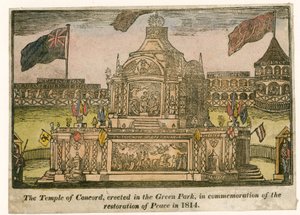 Temple de la Concorde, érigé pour la Paix de 1814