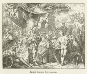 Tetzel vend des indulgences - English School